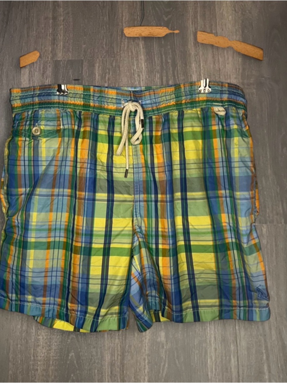 Polo Ralph Lauren‎ Plaid Swim Trunks Men’s Medium